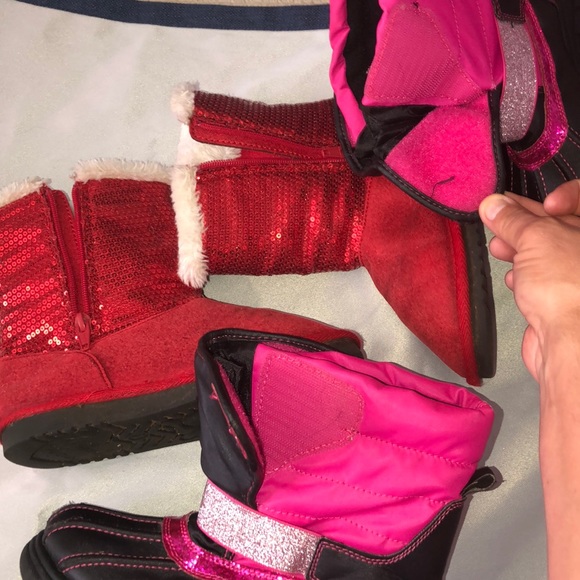 Minnie Mouse, sequins, snow, suede glitter boots - Picture 8 of 16